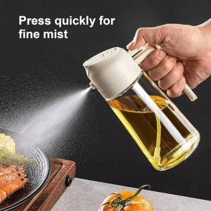SPRAYABLE AND POURABLE OIL BOTTLE